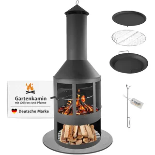 Lemodo Grillrost 136 cm Edelstahl/Stahl schwarz