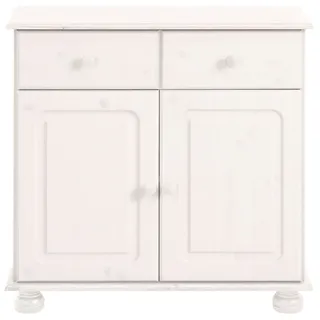 OTTO home Sideboard Mette, Kommode mit gefrästen, kugelförmigen Füßen, Breite 80 cm weiß