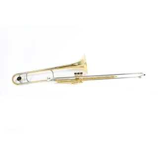Roy Benson Bb-Ventilposaune VT-227 (Premium 8" Messing Schallstück, Neusilber Hauptrohr und Bogen, 3 Edelstahl Ventile, Spitzeninstrument für professionelle Musiker)