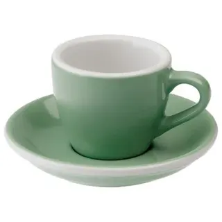 Espressotasse mit Untertasse Loveramics Egg Mint, 80 ml