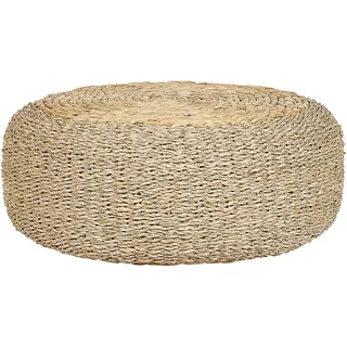 Beliani Pouf Backan Wasserhyazinthe 50 x 20 x 50 cm Beige