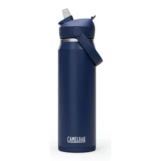 CamelBak THRIVE FLIP STRAW VSS 25OZ Trinkflasche Sport – vakuumisolierter Edelstahl – hält Getränke stundenlang eiskalt – einfaches Flip-and-Sip-System – Navy, Größe: OS