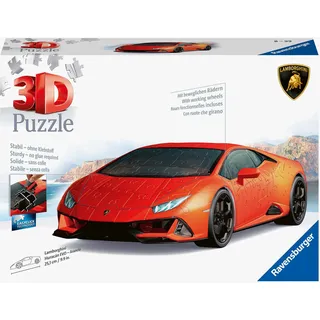 Ravensburger 3D Puzzle 108 Teile - Lamborghini Huracán EVO - Arancio