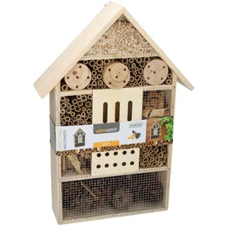 PROGARDEN XL Insektenhotel, 51 x 35 x 10 cm, Nistkasten aus Naturhölzern und Zapfen für Bienen, Schmetterlinge, (Marienkäfer, Schmetterlinge, Wildbienen)