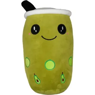 Bubble Tea Plüschtier Boba Kuscheltier Plüschpuppen Weiche XXL 30 cm Kuscheltier Tee Weiche Puppe Teetasse Kissen Kinderspielzeug Avocado grün