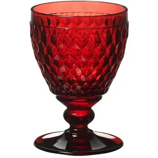 Villeroy und Boch Boston Coloured Weißweinglas Red, 230 ml, Kristallglas, Rot, 1 Stück (1er Pack)