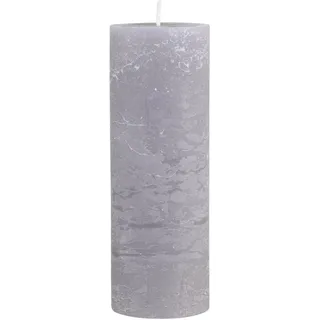 Chic Antique Macon rustikale Stumpenkerze H20/D7 cm, franz. grau