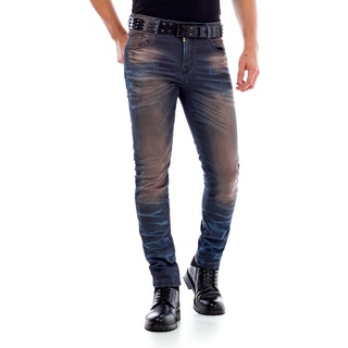 Slim-fit-Jeans CIPO & BAXX Gr. 30, Länge 32, braun Herren Jeans Cipo Baxx im 5-Pocket Style in Straight Fit