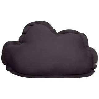 von Herzen Babykissen Musselinkissen Kinderkissen Kuschelkissen "Wolke" aus 100% Baumwolle, handgenäht grau