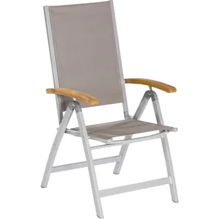 Merxx Naxos Klappsessel 68 x 58,5 x 110,5 cm grau klappbar