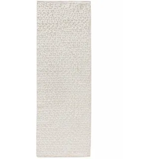 benuta pure Wollteppich Läufer für Flur Lana Cream 70x200 cm - Naturfaserteppich aus Wolle
