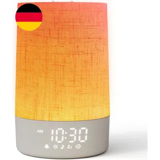 Tageslichtwecker Mit 30 Naturgeräuschen,Wecker Mit Licht Sonnenaufgang,Dimmbar N
