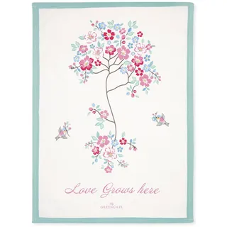 GreenGate Geschirrhandtuch Desdemona white, 70 x 50 cm