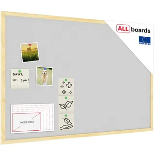 ALLboards Pinnwand 90 x 60 cm Grau