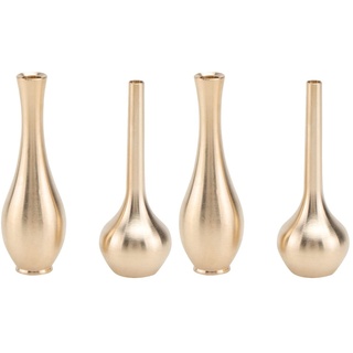 BESPORTBLE 4 Stücke Einzelne Knospe Vase Kupfer Einzelne Stamm Vase Hohe Blume Vase Floral Container Mittelhaus für Hochzeit Ereignis Home Büro Dekor