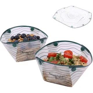 Coghlan's SnapfoldTM Schüsseln 2er-Pack – zusammenklappbar, leicht und auslaufsicher für Camping, Wandern, Reisen, Picknicks und Outdoor-Abenteuer, BPA-frei, faltbares, platzsparendes Design für