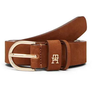 Tommy Hilfiger Damengürtel Leder 3,5 cm braun 70