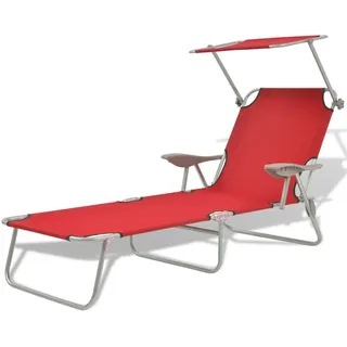 vidaXL Sonnenliege 189 x 58 x 109 cm Rot