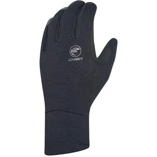 Chiba Polarfleece Fahrradhandschuhe Schwarz S