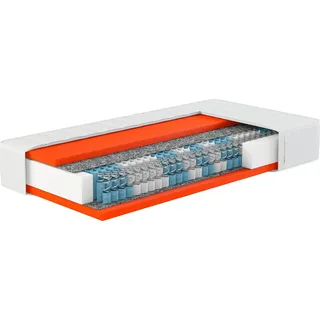 Boxspringmatratze Dynamic TFK, Hn8 Schlafsysteme, 25 cm hoch, Baugleich mit dem Testsieger weiß 80 cm x 200 cm x 25 cm