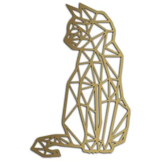 Namofactur Wandtattoo Polygon Katze XXL Wandtattoo