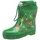 Halbschaft-Gummistiefel Waldtiere Grün 25