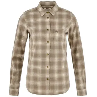 Fjällräven Övik Flannel Hemd Weiß/Braun L