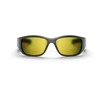 Reebok Lucyd Smart-Sonnenbrille, verspiegelt, polarisierte Gläser, HiFi-Bluetooth-Sportbrille, Goldfarben verspiegelt