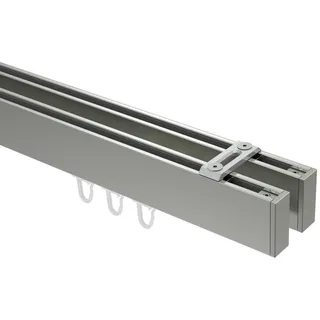 Interdeco Vorhangstange Smartline Paxo 2-läufig Ø 14 mm 420 cm Weiß