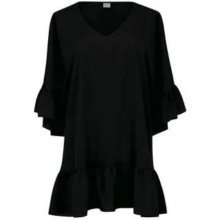 Rosa Faia Strandkleid »Style Akalani«, kurzes, weich fallendes Oversize Kleid, Cover-Up schwarz