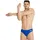 Team Badehose Slip Herren Einfarbig Royal-white 3