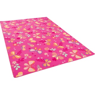 Snapstyle, Kinderteppich, Kinder Spiel Teppich Schmetterling (80 x 200 cm)