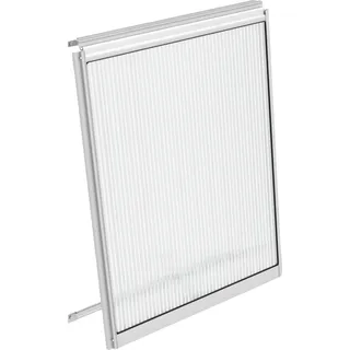 Vitavia Fenster VITAVIA "für Venus, Apollo, Calypso, Freya, Dione u.a.", grau (aluminiumfarben), Aluminium, Fenster, Gewächshausfenster, Alu, mit Hohlkammerplatte 6 mm