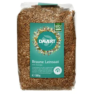 midsona Davert Braune Leinsamen aus Europa bio