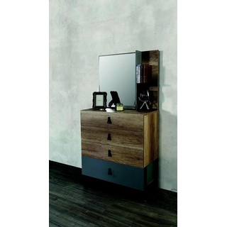 JVmoebel Kommode Kommode mit Spiegel Holz Modern Luxus Design Jugendzimmer Kommoden, Made In Europe braun
