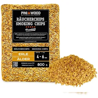 PINI Räucherchips 800 g Erle 4-6 mm