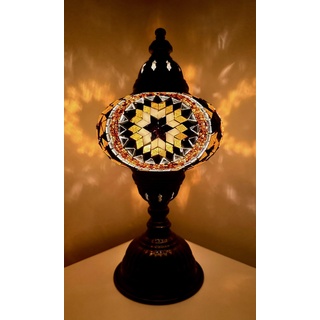 Samarkand - Lights Mosaiklampe Mosaik - Tischlampe L Stehlampe orientalische mosaiklampen GOLD - STERN