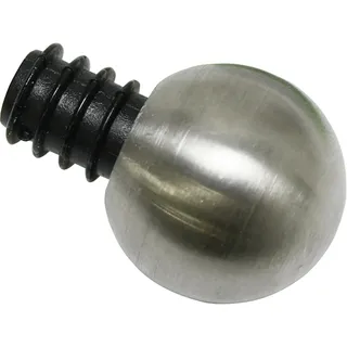 GARDINIA Gardinenstangen-Endstück Kugel Ø 12 mm Silber