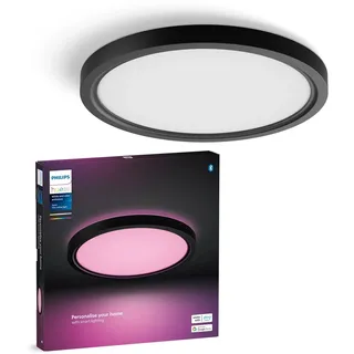 Philips LED-Panel Tento S 1 Schwarz Ø 29,1 cm