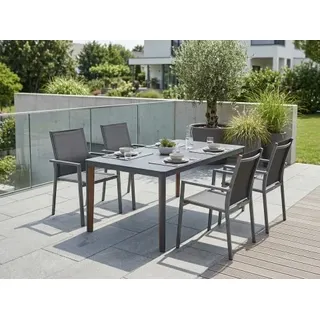 MWH Das Original Prado Esstisch 160 x 95 x 74,5 cm Grau