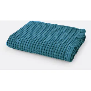 La Redoute Interieurs Handtuch Tifli, Baumwolle, Waffelpikee blau