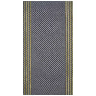 WESTCRAFT Hochwertige Grubentücher - Grubentuch Halbleinen 50 x 100 cm kariert, Verschiedene Designs - Geschirrtücher, Küchentücher, Trockentücher, Geschirr-Handtuch 51% Leinen 49 % Baumwolle (Gelb)