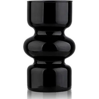 Hydroponische Glasvase, Geeignet Für Zuhause, Büro Und Hochzeiten (1 Schwarze Vase).