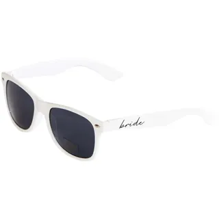 Rockreyoa Vintage Sonnenbrillen Herzform Braut-Sonnenbrillen Heart Shaped Brille Braut Heart Glasses Damen Herzförmige Herzen Sunglasses Party Brillen für Hochzeit Party 10#Weiß bride - 16*6 cm