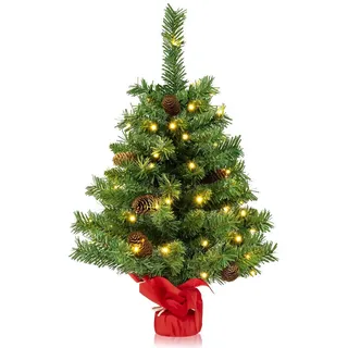 Costway Künstlicher Weihnachtsbaum Grün 64 cm