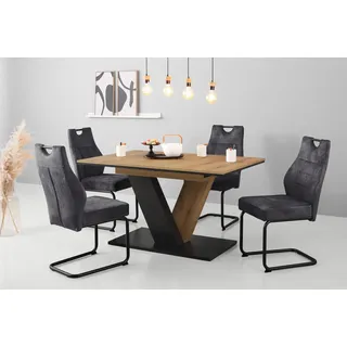 Hela Freischwinger Linda S (2er-Set), schwarz