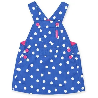 Toby Tiger Cord Latzkleid mit Punkten in blau | Gr.: 110