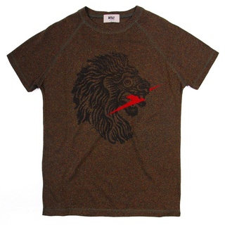L. Bolt Silk Jersey Lion Tee Cypress Shirt, Herren, Grün, M
