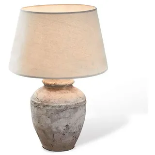 Mirabeau Tischleuchte Tischlampe Mosnay beige/antikgrau beige|grau