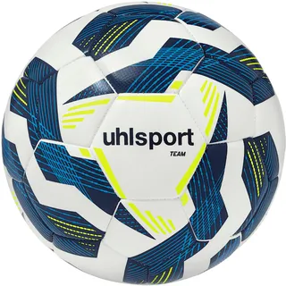 Uhlsport Team Fußball Freizeitball weiß/marine/fluo gelb 4